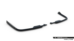 Heck Ansatz Flaps Diffusor für Ford Transit Custom / Tourneo Custom Mk2 schwarz Hochglanz