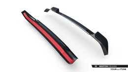 Heck Spoiler Aufsatz Abrisskante für Land Rover Defender Mk4 schwarz Hochglanz