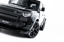 Cup Spoilerlippe Front Ansatz für Land Rover Defender Mk4 schwarz Hochglanz