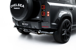 Mittlerer Cup Diffusor DTM Look Heck Ansatz passend für Land Rover Defender Mk4 schwarz Hochglanz