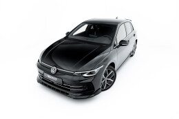 Cup Spoilerlippe Front Ansatz V.1 für VW Golf Mk8 Facelift schwarz Hochglanz