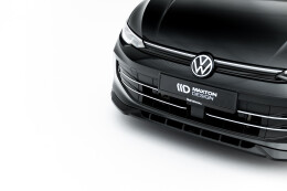 Cup Spoilerlippe Front Ansatz V.1 für VW Golf Mk8 Facelift schwarz Hochglanz