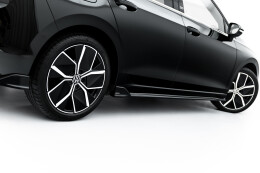 Seitenschweller Ansatz Cup Leisten für VW Golf Mk8 Facelift schwarz Hochglanz