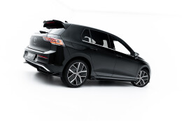 Seitenschweller Ansatz Cup Leisten für VW Golf Mk8 Facelift schwarz Hochglanz