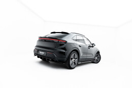 Niedriger Heck Spoiler Aufsatz Abrisskante für Porsche Macan EV Mk1 schwarz Hochglanz