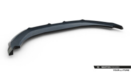 Cup Spoilerlippe Front Ansatz passend für Porsche Macan EV Mk1 schwarz Hochglanz