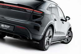 Street+ Mittlerer Diffusor RACE Heck Ansatz passend für Porsche Macan EV Mk1 schwarz Hochglanz