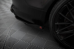 Hintere Seiten Flaps für Audi A7 S-Line C7 schwarz Hochglanz