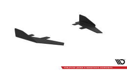 Hintere Seiten Flaps für Audi A7 S-Line C7 schwarz Hochglanz
