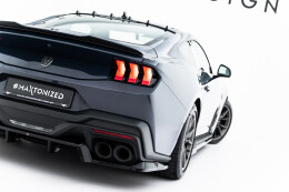 Mittlerer Cup Diffusor DTM Look Heck Ansatz für Ford Mustang Dark Horse Mk7 schwarz Hochglanz
