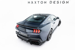 Mittlerer Cup Diffusor DTM Look Heck Ansatz für Ford Mustang Dark Horse Mk7 schwarz Hochglanz