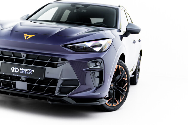Cup Spoilerlippe Front Ansatz V.2 für Cupra Terramar Mk1 schwarz Hochglanz