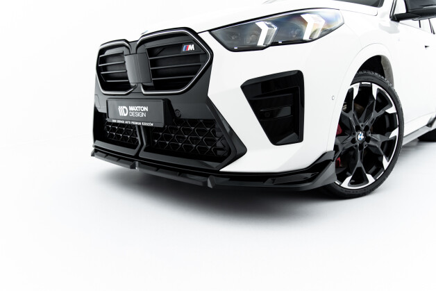 Cup Spoilerlippe Front Ansatz für BMW X2 M35i U10 schwarz Hochglanz