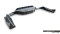 Mittlerer Cup Diffusor DTM Look Heck Ansatz für BMW X2 M35i U10 schwarz Hochglanz