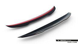 Heck Spoiler Aufsatz Abrisskante für Mercedes-AMG GLA 35 H247 Facelift schwarz Hochglanz