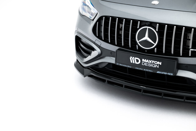 Cup Spoilerlippe Front Ansatz V.1 für Mercedes-AMG GLA 35 H247 Facelift schwarz Hochglanz