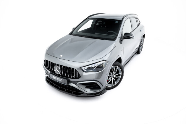 Cup Spoilerlippe Front Ansatz V.2 für Mercedes-AMG GLA 35 H247 Facelift schwarz Hochglanz