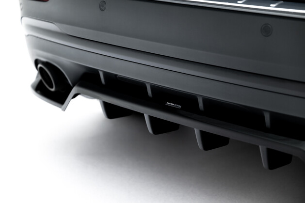 Mittlerer Cup Diffusor DTM Look Heck Ansatz für Mercedes-AMG GLA 35 H247 Facelift schwarz Hochglanz
