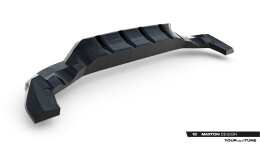 Mittlerer Cup Diffusor DTM Look Heck Ansatz für Mercedes-AMG GLA 35 H247 Facelift schwarz Hochglanz