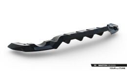 Mittlerer Cup Diffusor DTM Look Heck Ansatz passend für Mercedes-AMG GLA 35 H247 Facelift schwarz Hochglanz