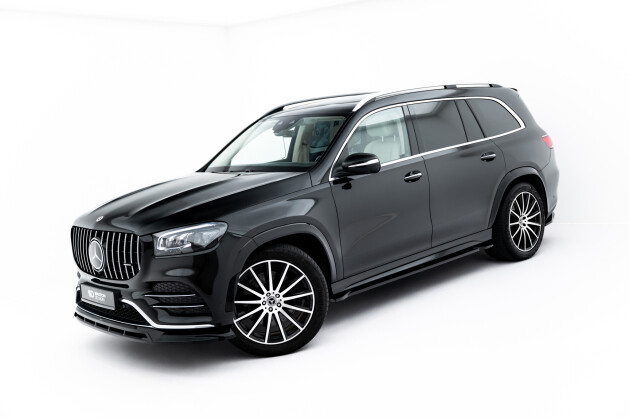 Seitenschweller Ansatz Cup Leisten V.2 für Mercedes-Benz GLS AMG-Line X167  schwarz Hochglanz