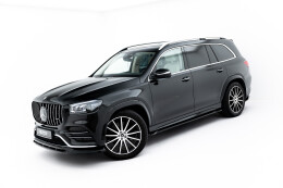 Seitenschweller Ansatz Cup Leisten V.2 für Mercedes-Benz GLS AMG-Line X167  schwarz Hochglanz