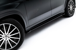 Seitenschweller Ansatz Cup Leisten V.2 für Mercedes-Benz GLS AMG-Line X167  schwarz Hochglanz