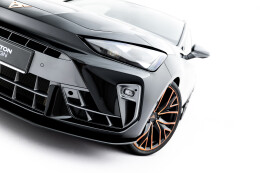 Street Pro Cup Spoilerlippe Front Ansatz für Cupra Leon ST / Hatchback Mk1 Facelift rot
