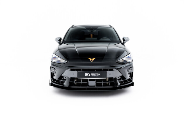 Front Stoßstange Flaps für Flaps Cupra Leon ST / Hatchback Mk1 Facelift schwarz Hochglanz