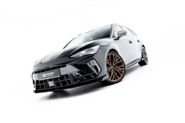 Front Stoßstange Flaps für Flaps Cupra Leon ST / Hatchback Mk1 Facelift schwarz Hochglanz