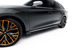 Seitenschweller Flaps passend für Cupra Leon ST / Hatchback Aero Mk1 / Mk1 Facelift schwarz Hochglanz