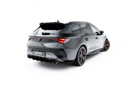 Street Pro Heck Ansatz Flaps Diffusor passend für Cupra Leon ST Mk1 Facelift rot