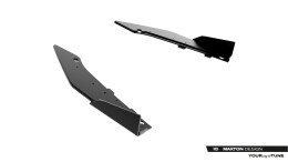 Street Pro Heck Ansatz Flaps Diffusor + Flaps für Cupra Leon ST Mk1 Facelift rot + Flaps Hochglanz