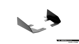 Hintere Seiten Flaps passend für Cupra Leon ST Mk1 Facelift schwarz Hochglanz