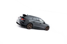 Seitenschweller Ansatz Cup Leisten V.2 passend für Cupra Leon ST / Hatchback Aero Mk1 / Mk1 Facelift schwarz Hochglanz