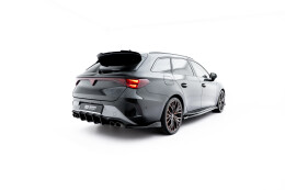 Street+ Heck Ansatz Flaps V.3 passend für CUPRA Leon ST Mk1 FL schwarz Hochglanz