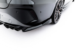 Heck Ansatz Flaps Diffusor V.6 passend für Cupra Leon ST Mk1 Facelift schwarz Hochglanz