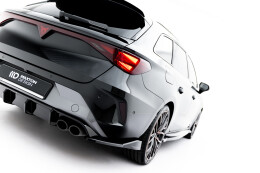 Heck Ansatz Flaps Diffusor V.6 passend für Cupra Leon ST Mk1 Facelift schwarz Hochglanz