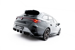 Street+ Heck Ansatz Flaps V.6 passend für CUPRA Leon ST Mk1 FL schwarz Hochglanz