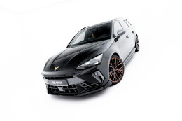 Cup Spoilerlippe Front Ansatz V.1 passend für Cupra Leon ST / Hatchback Mk1 Facelift schwarz Hochglanz
