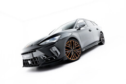 Street+ Spoilerlippe Front Ansatz V.1 passend für CUPRA Leon ST / Hatchback Mk1 FL schwarz Hochglanz