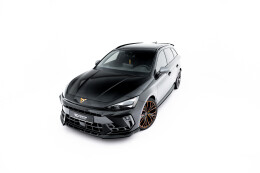 Cup Spoilerlippe Front Ansatz V.2 passend für Cupra Leon ST / Hatchback Mk1 Facelift schwarz Hochglanz