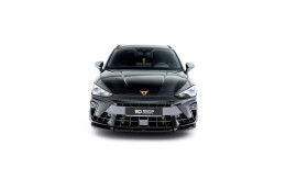Cup Spoilerlippe Front Ansatz V.2 passend für Cupra Leon ST / Hatchback Mk1 Facelift schwarz Hochglanz