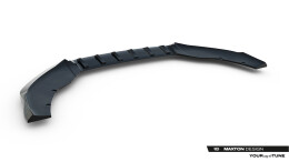 Cup Spoilerlippe Front Ansatz V.2 passend für Cupra Leon ST / Hatchback Mk1 Facelift schwarz Hochglanz