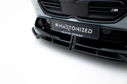 Cup Spoilerlippe Front Ansatz V.1 für BMW M135i M Performance F70 schwarz Hochglanz