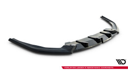 Cup Spoilerlippe Front Ansatz V.1 für BMW M135i M Performance F70 schwarz Hochglanz