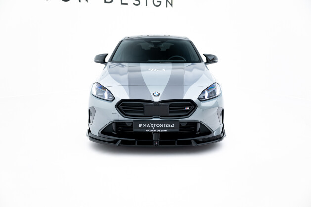 Street+ Spoilerlippe Front Ansatz V.2 passend für BMW M135i M Performance F70 schwarz Hochglanz