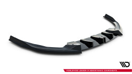 Cup Spoilerlippe Front Ansatz V.2 für BMW M135i M Performance F70 schwarz Hochglanz