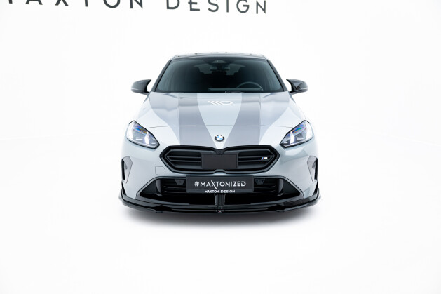 Street+ Spoilerlippe Front Ansatz V.3 passend für BMW M135i M Performance F70 schwarz Hochglanz