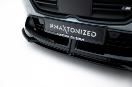 Cup Spoilerlippe Front Ansatz V.3 für BMW M135i M Performance F70 schwarz Hochglanz